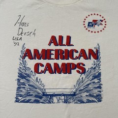 Vintage 90s Hans Dersch Signed Shirt Mens XL Swimming Olympics USA