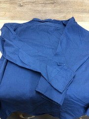 Vintage 80s Pepsi Salesman Uniform Shirt XL Button Up 16-16 1/2 Blue Riverside