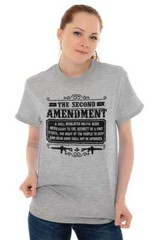 The Second Amendment Constitutional Right Womens or Mens Crewneck T Shirt Tee