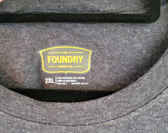 3 Foundry Crew Neck T-Shirt Men’s 2XL Short Sleeve Red Blue and Gray NWT