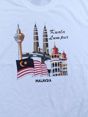 Vintage Kuala Lumpur Malaysia flag t-shirt