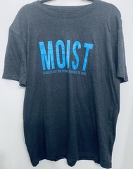 crazy dog t shirts MOIST ONE PERSON YOU KNOW HATES THIS WORD MEN’S T SHIRT sz L