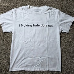 Doja Cat – “I F*cking Hate Doja Cat” Scarlet Medium White Shirt 2 Sided Graphic