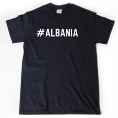Albania T-shirt Funny Albanian Shirt Hashtag #Albania Football Soccer