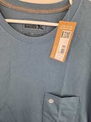 Eddie Bauer Tall Men’s 3XLT Blue Short Sleeve Classic Fit Pocket T-shirt NWT $28