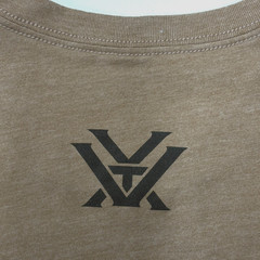 Vortex Core Logo T-Shirt Mens XL Short Sleeve Coyote Heather Graphic Tee
