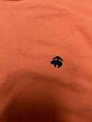Brooks Brothers 346 Orange Cotton Knit Long Sleeve Crew Neck T-Shirt Men’s M