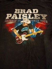 Men’s Brad Paisley 2015 Crushin’ It World Tour Dual Graphic T-Shirt L