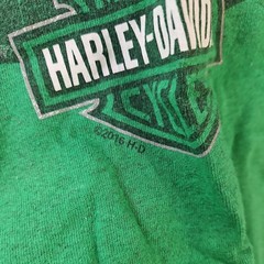OFFICIAL HARLEY DAVIDSON T Shirt Heather Green Large Indywest Plainfield Indiana