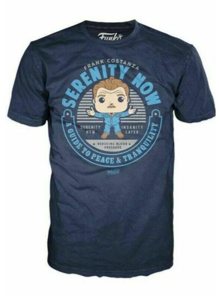 FRANK COSTANZA SERENITY NOW Exclusive Funko T-Shirt ADULT L Seinfeld Night New