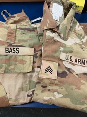 US AIR FORCE SCRIPT EMBROIDERED ON OCP W HOOK N LOOP UNIFORM TAPE PATCH PIN UP!!