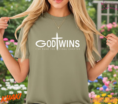 Unisex God Wins T-Shirt, Men T shirt,Women T shirt Gift Christian Cross Bible G