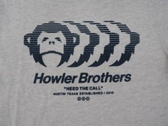 New! Howler Bros Mono Mirage Cotton Blend Tee Shirt Men’s Medium Heather Grey