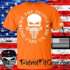 t-shirt, We Teh People, Live Free Or Die, Gun Rights, Skull,Patriotic,Custom tee