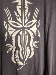 Spread Shirt Tribal Polynesian Graphic Tee in Gray Size 5XL