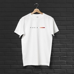Breathable Round Neck T-Shirt with Paris Print for All Season Casual and Formal