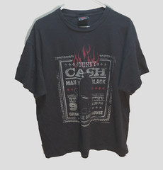 Johnny Cash Grand Ole Opry House Zion Nashville C&W 2007 Black T-Shirt XL