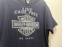 Harley Davidson Smoky mountain Cage Free beefy T