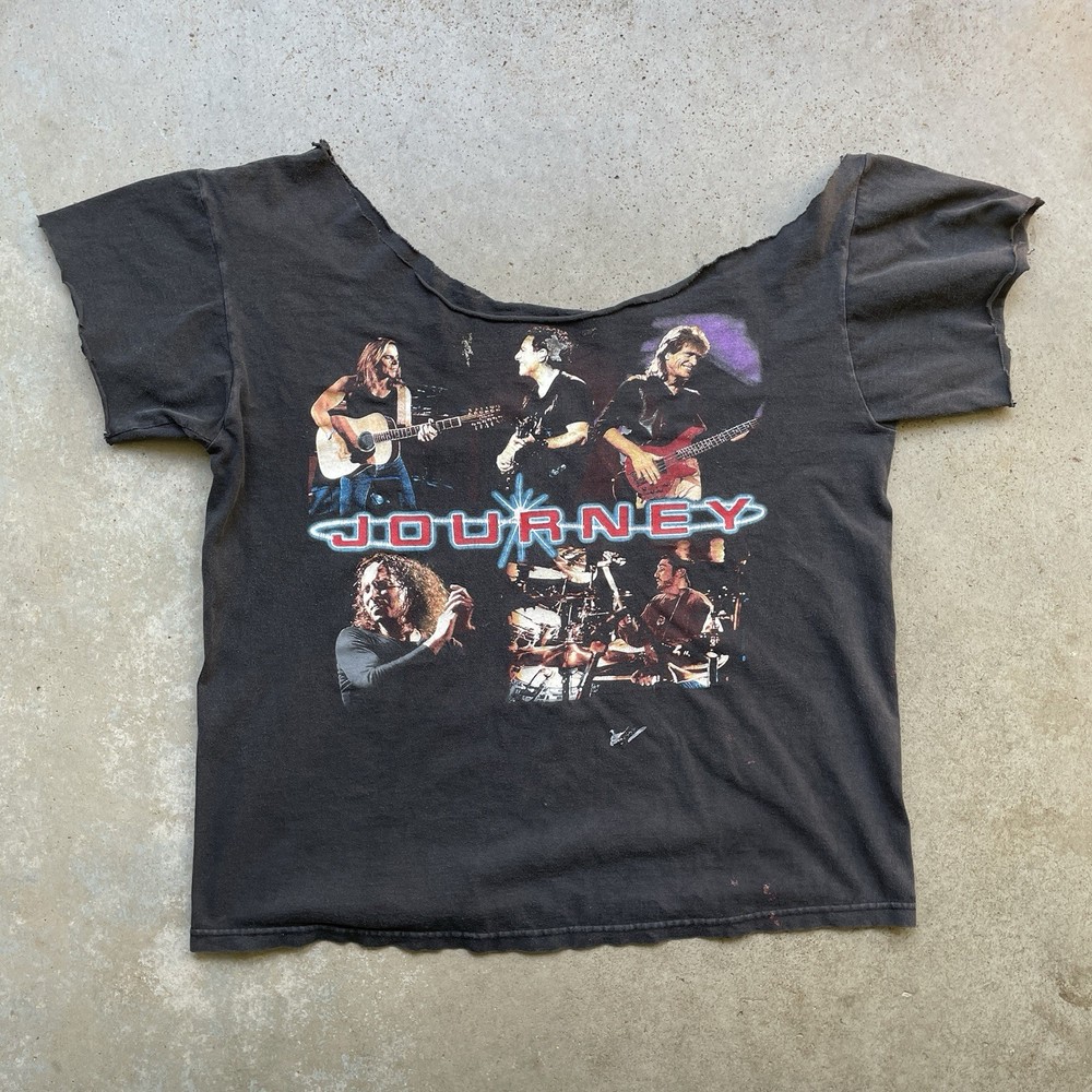 Vtg 1999 Journey “Summer Tour” Concert T-Shirt Men’s Large Rock Chopped
