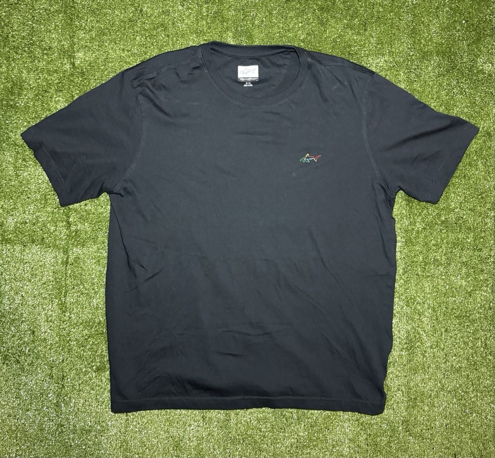 Greg Norman Casual Black Cotton Shirt Size M