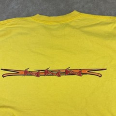 Vintage Diablo Paintball T-Shirt Men Sz XL Y2K Graphic Tee Yellow Short Sleeve