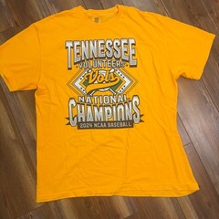 NWOT Tennessee Volunteers 2024 NCAA Baseball National Champions Shirt Sz XL VOLS