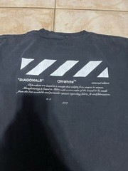Off-White “01” DiagonalsSeasonal Edition Graphic T-Shirt FW17