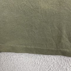 VTG Army Green T Shirt Single Stitch Olive MZRS 16.5” PTP Military Distress 70s