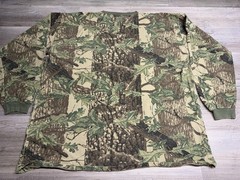 Vintage ACE Sportswear Shirt Mens 2XL Sniper Camo Pocket Tee Hunting USA 90s