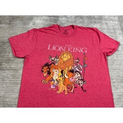 Disney T-Shirt Mens XL Red The Lion King Graphic Tee Short Sleeve 25992