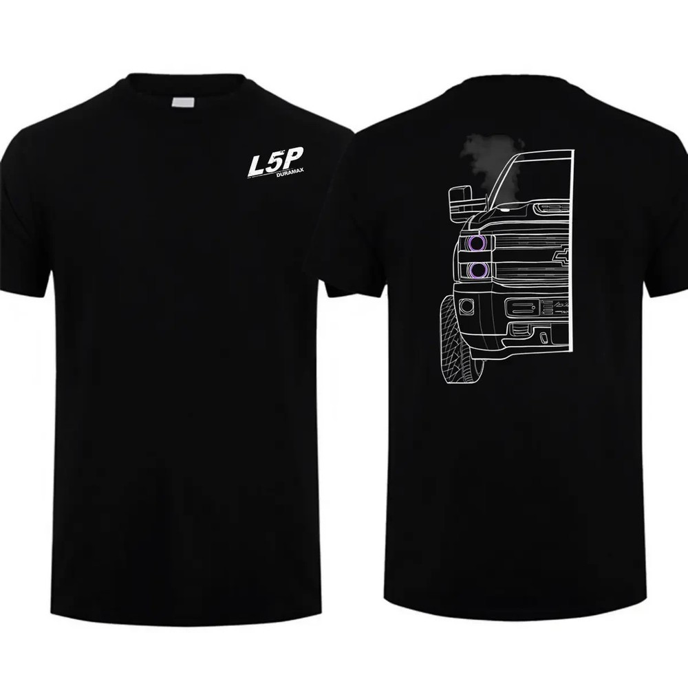 L5P Duramax Diesel Truck Outline Graphic T-Shirt