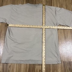 Vintage Hong Kong Shirt Mens XL Beige Embroidered Stamp Graphic Tourist Tee 90s