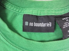 No Boundaries Shirt Adult Medium Green I Am Not A Model Funny Quote Casual Tee
