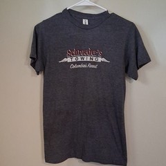 Tultex Gray Schroeder’s Towing Columbia’s Finest Graphic Tee S Short Sleeve