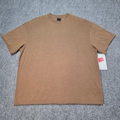 Men’s Medium Hanes Beefy- Army Brown 7oz 100% Ring Spun Cotton Heavy T-Shirt