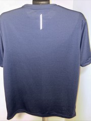 Athletic Works Mens DriWorks Performance T-Shirt Navy Blue Short Sleeve Size L