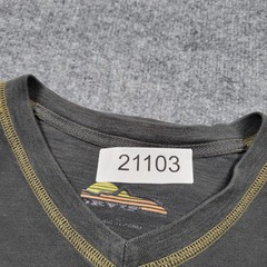 Orvis Shirt Mens Large Gray Long Sleeve V Neck Pullover Tee Top Casual Outdoors