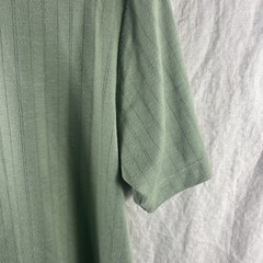 Pierre Cardin Men’s Green Short Sleeve V-Neck Casual Comfort Shirt Size Large