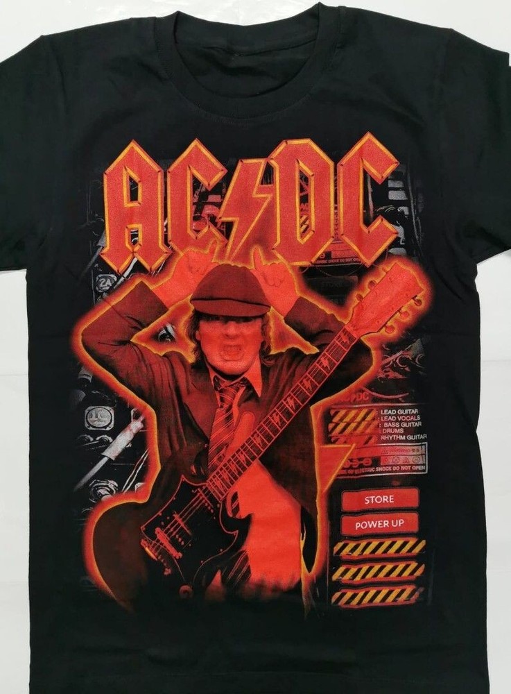 ACDDC Devil’s Horn Angus Young Reprint Shirt Black Unisex S-5XL EM0594