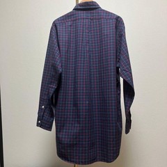Ralph Lauren BLAKE BD Check Shirt M Navy Red White Collared For 14Y+ Japan