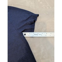 Men’s Navy Blue Stretch T-Shirt Size S Polyester Elastane Athletic Casual Tee