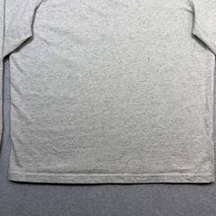 J Crew Henley Shirt Mens Large Gray Speckled Long Sleeve Casual Jersey Tee