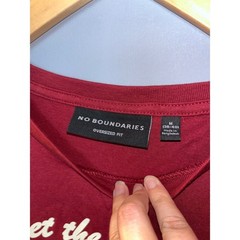 No Boundaries Oversized Fit Burgundy Bowling Graphic T Shirt Men’s M