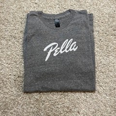 Pella Windows Doors Company Shirt Mens Large Gray Tri Blend Short Sleeve Tee USA