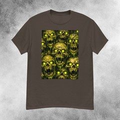 Infernal Nuclear Slime Skulls Horror T-Shirt Men’s S-2XL