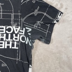 The North Face All Over Graphic Injection Print T-Shirt Men’s L Black Fading
