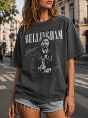 Jude Bellingham Vintage Bootleg Shirt, Retro England Soccer Tee