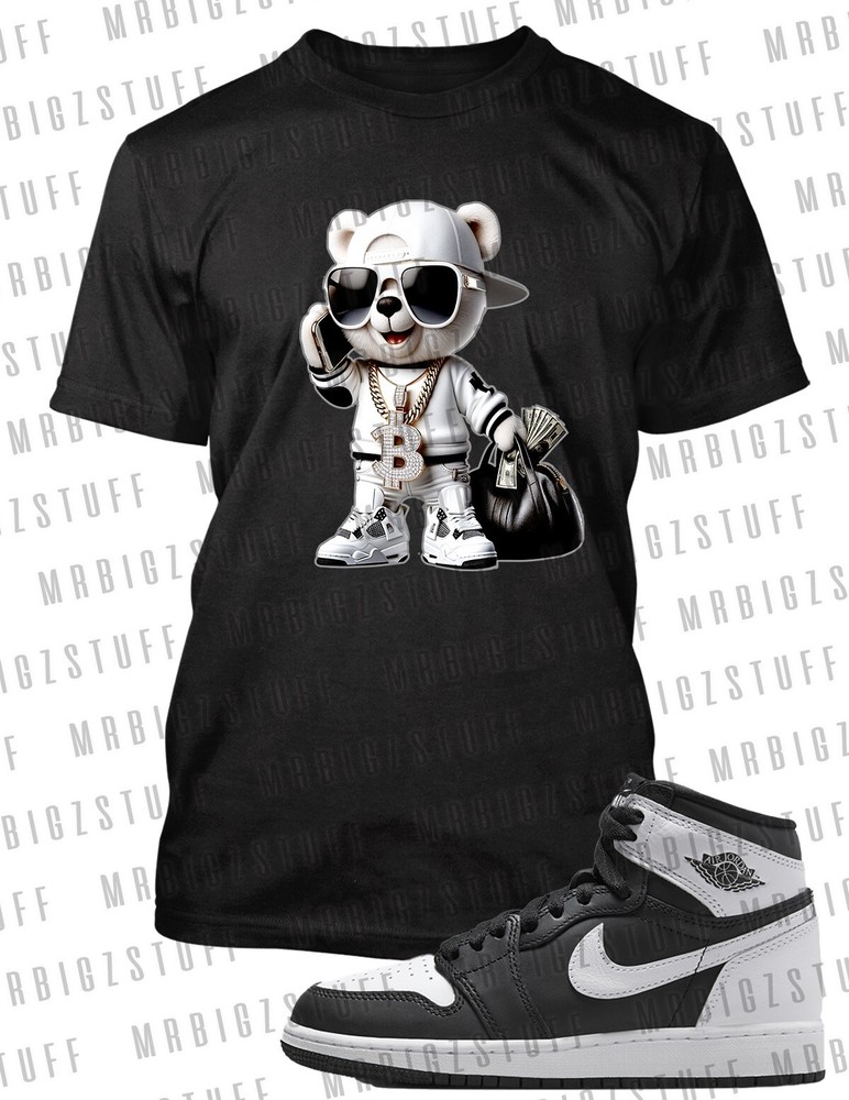Big Tall Panda Bear 8X Greystone Tee Shirt to Match J1 Panda Graphic Hip Hop T