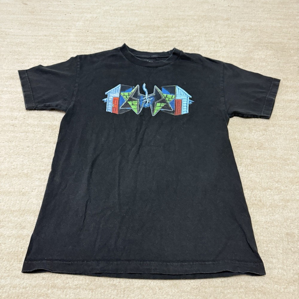 Deathwish Skateboards T-shirt Star Black Y2K Skater Baker Men’s Medium
