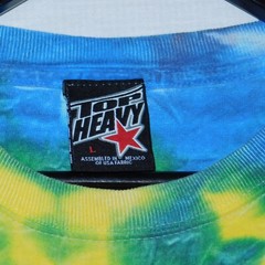 Vintage 2000s Y2K TOP HEAVY Tie Dye Swirl Soaring Eagle Cotton T Shirt Mens L